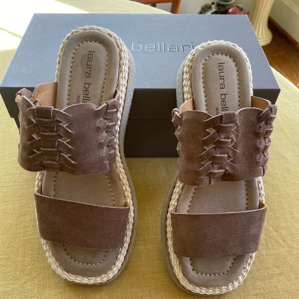 NIB Fine Italian Laura Bellariva Sandals 38